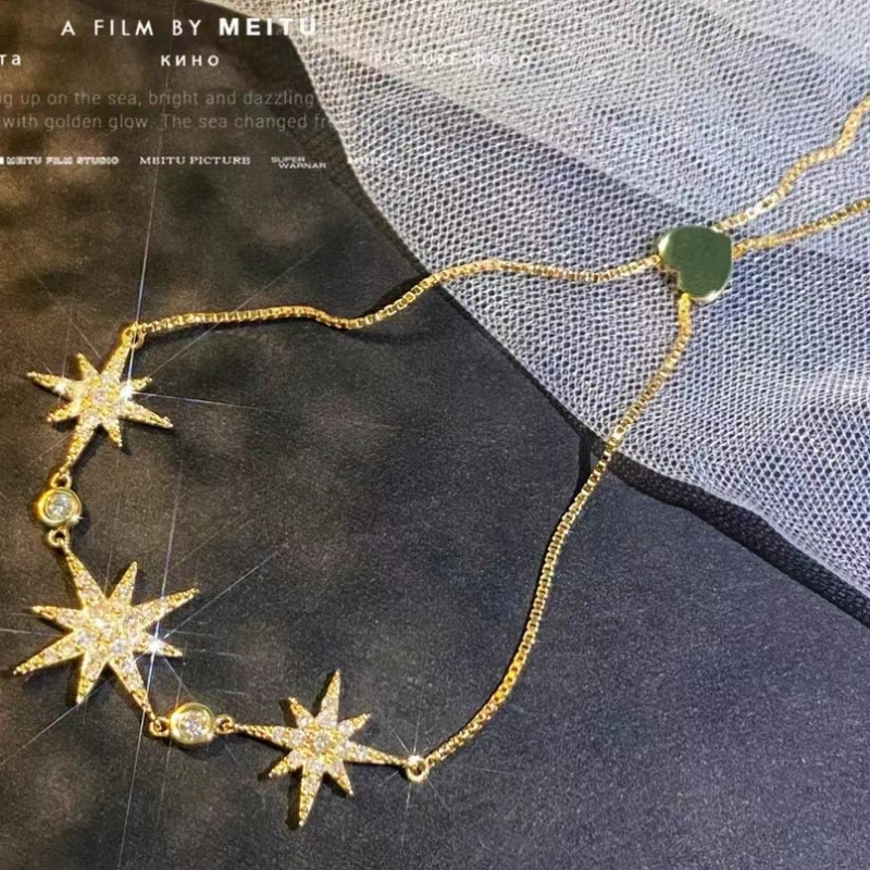 Tuochen κοσμήματα μόδα νέα σχεδίαση 18k/14k/10k χρυσό διαμάντι star collection βραχιόλι